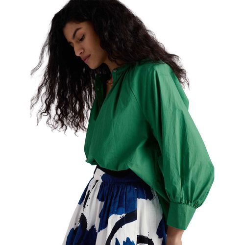 Seasalt Cornwall Moor Grass Shirt - Spring Green